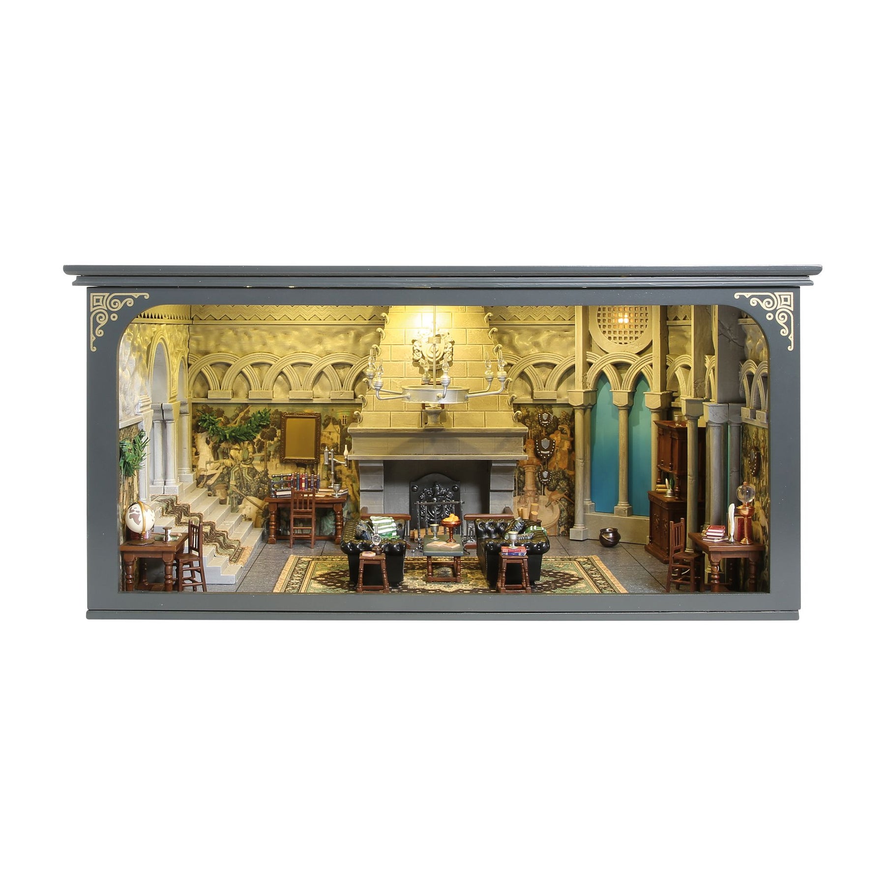 Department 56 Slytherin Common Room lighted diorama from the A Room with a View Harry Potter line