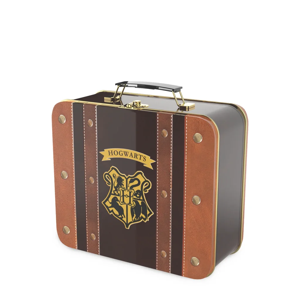Briefcase popcorn container from the Village Cinemas Harry Potter 25th anniversary collection