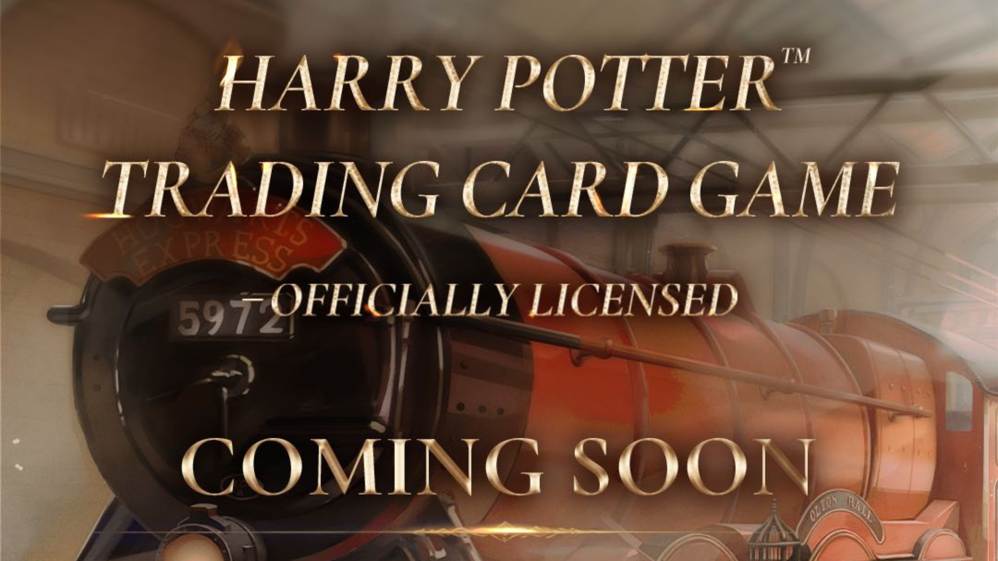 Announcement art for the officially licensed Harry Potter Trading Card Game from Kakawow and Warner Bros. Discovery, launching as early as late 2027