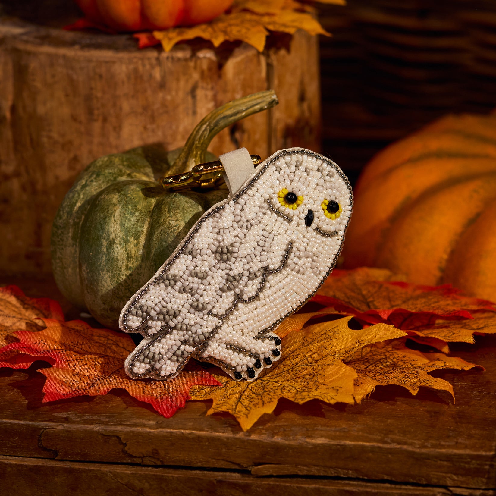 Hagrid's Hut Hedwig Bag Charm from the Hagrid's Hut Collection at the Harry Potter Shop