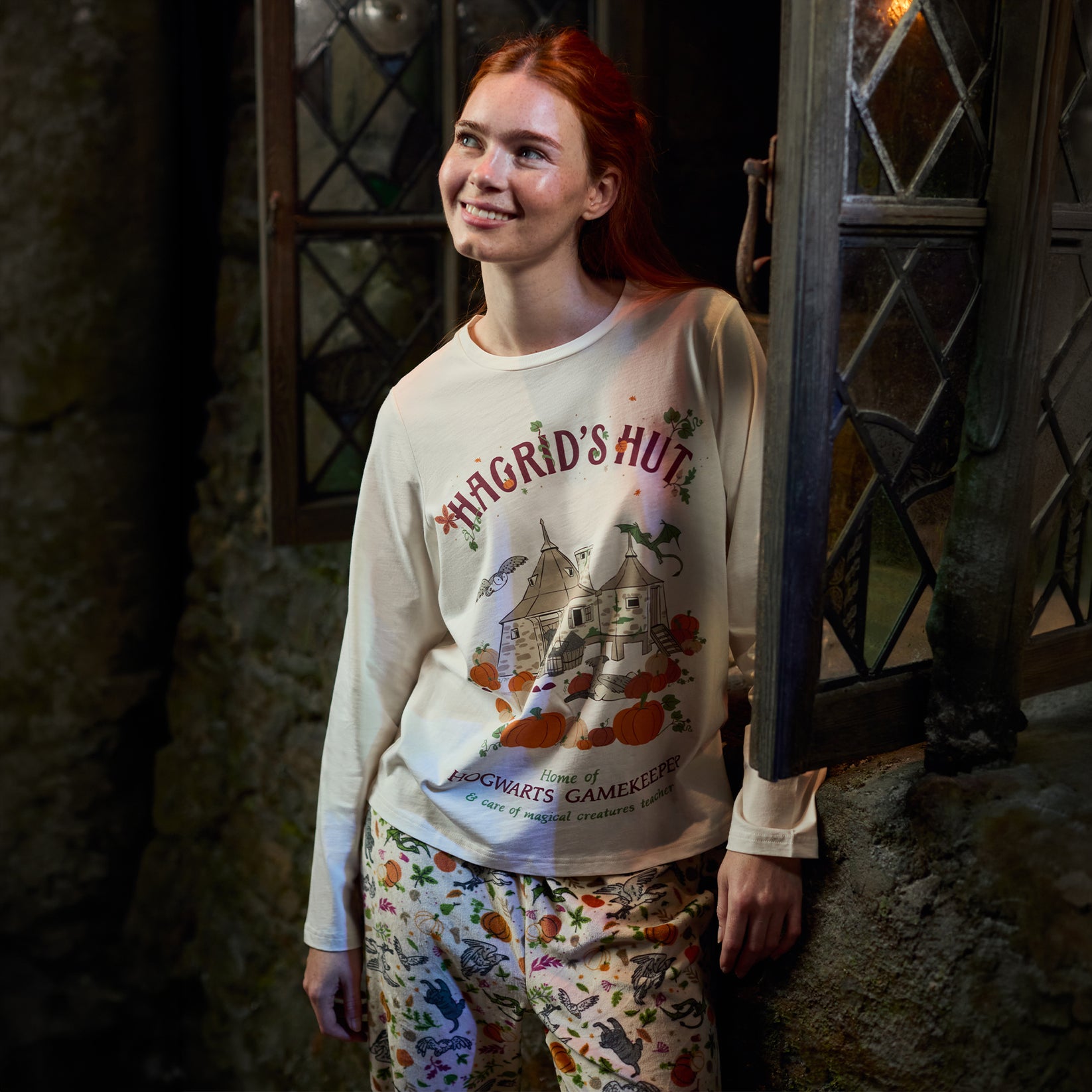 Hagrid's Hut Pajama Set from the Hagrid's Hut Collection at the Harry Potter Shop